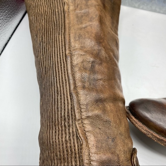 Frye 8 1/2 Melissa‎ Scrunch Brown Riding Boots 77103 - Picture 7 of 15